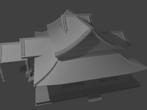 japanese temple 3D 模型