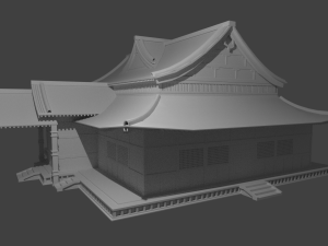 japanese temple 3D 模型