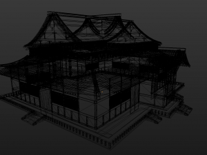 japanese temple 3D 模型