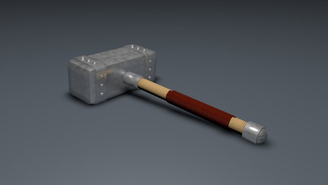 hammer 3D Model .c4d .max .obj .3ds .fbx .stl .blend 