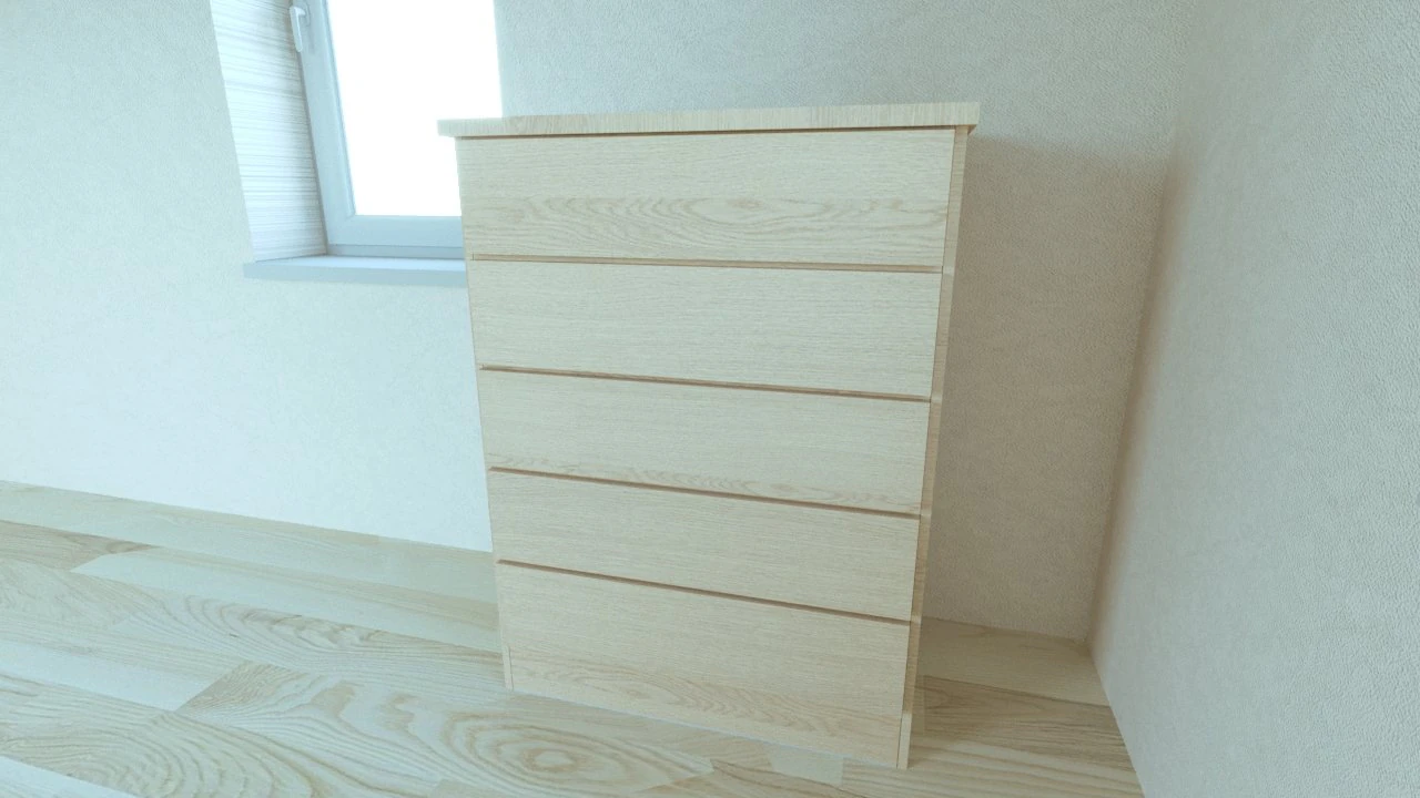 dresser 3D Model .c4d .max .obj .3ds .fbx .stl .blend 