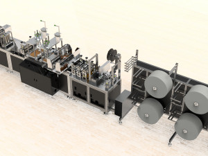n95 mask making machine Modelo 3D