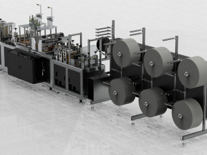 n95 mask making machine Modelo 3D
