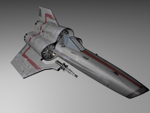 viper mk iv star wars 3D Model