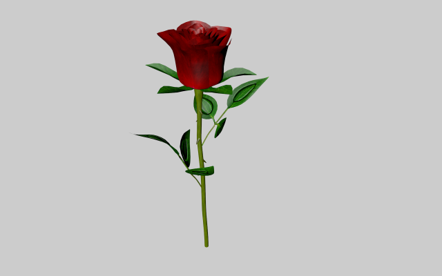 the rose Modelo 3D .c4d .max .obj .3ds .fbx .stl .blend 