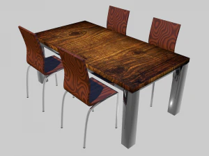 wood table 3D Model