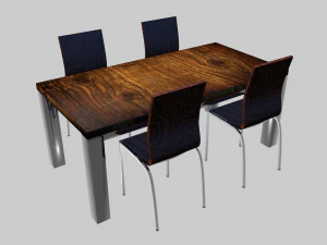 wood table 3D Model