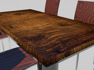 wood table 3D Model