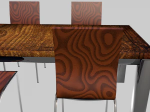 wood table 3D Model