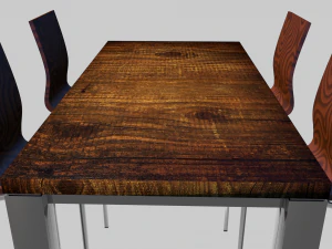 wood table 3D Model
