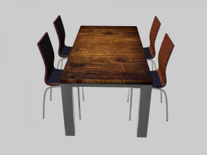 wood table 3D Model