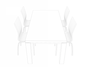 wood table 3D Model