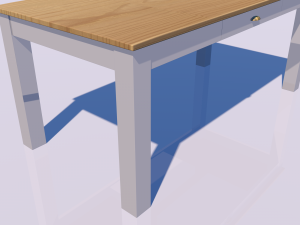 wood table Modelo 3D