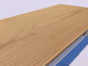 meja kayu Model 3D