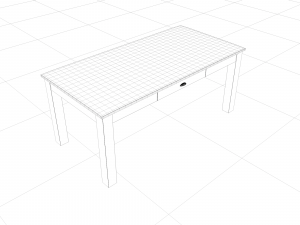 wood table Modelo 3D
