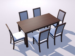 wood table 3D Model