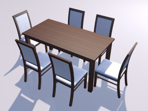 wood table Modelo 3D