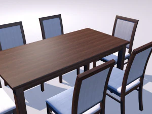 ahşap masa 3D Model