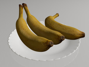 banana Modelo 3D