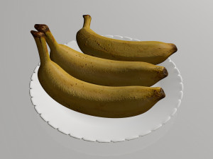banana Modelo 3D