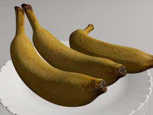 banana Modelo 3D