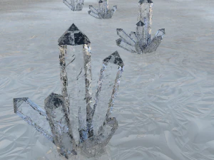 carte des minéraux Modèle 3D