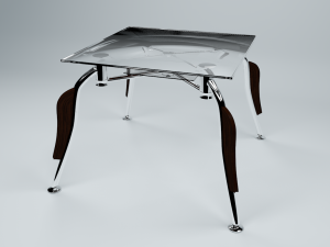 glass table 3D 모델