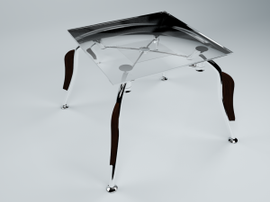 glass table 3D मॉडल