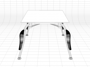 glass table 3D मॉडल