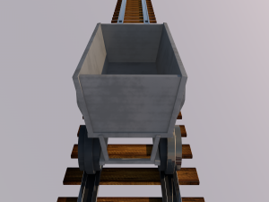 mining trailer 3D मॉडल