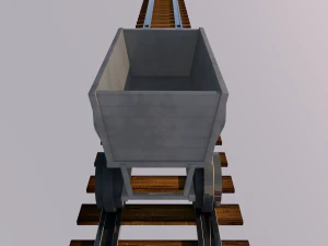 mining trailer 3D Model