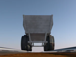 mining trailer 3D Model