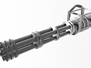 minigun 3D-Modell