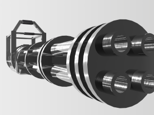 minigun 3D-Modell