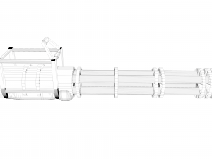 minigun 3D-Modell