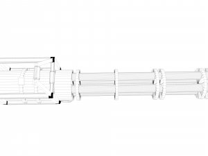 minigun 3D-Modell