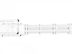 minigun 3D Model