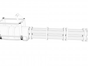 minigun 3D 模型