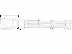 minigun 3D 模型