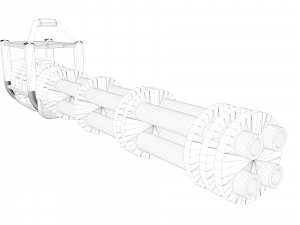 minigun 3D 模型
