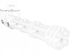 minigun 3D Model