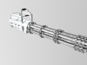 minigun 3D 모델