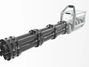 minigun Model 3D