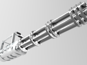 minigun Modelo 3D