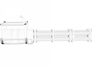 minigun Modelo 3D