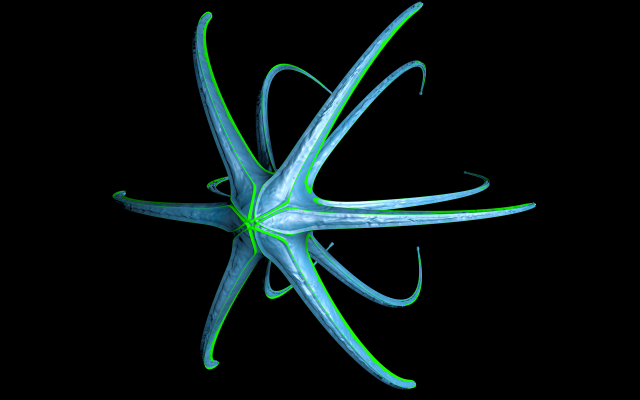 alien spaceship 3D Модель .c4d .max .obj .3ds .fbx .stl .blend 
