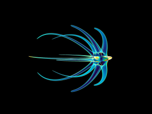 alien spaceship Model 3D