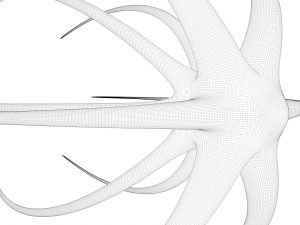 alien spaceship Model 3D
