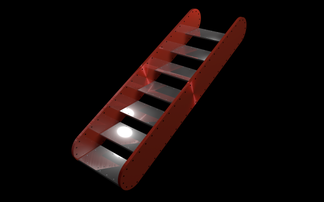 metal stairs 3D 模型 .c4d .max .obj .3ds .fbx .stl .blend 