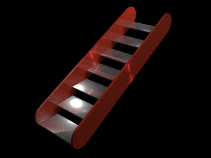 metal stairs 3D 모델